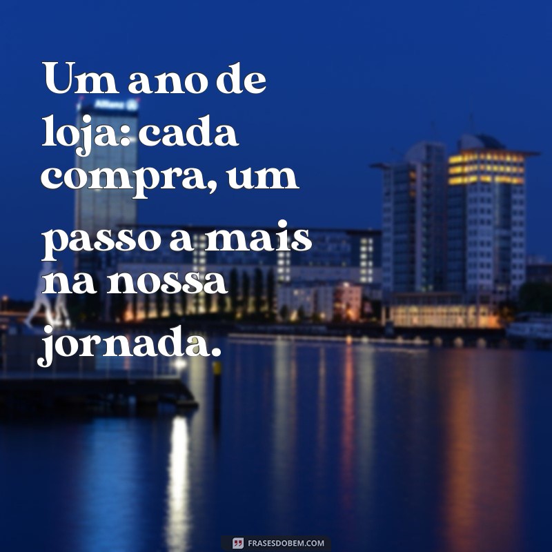 Celebrando 1 Ano de Sucesso: Agradecimentos e Conquistas da Nossa Loja 