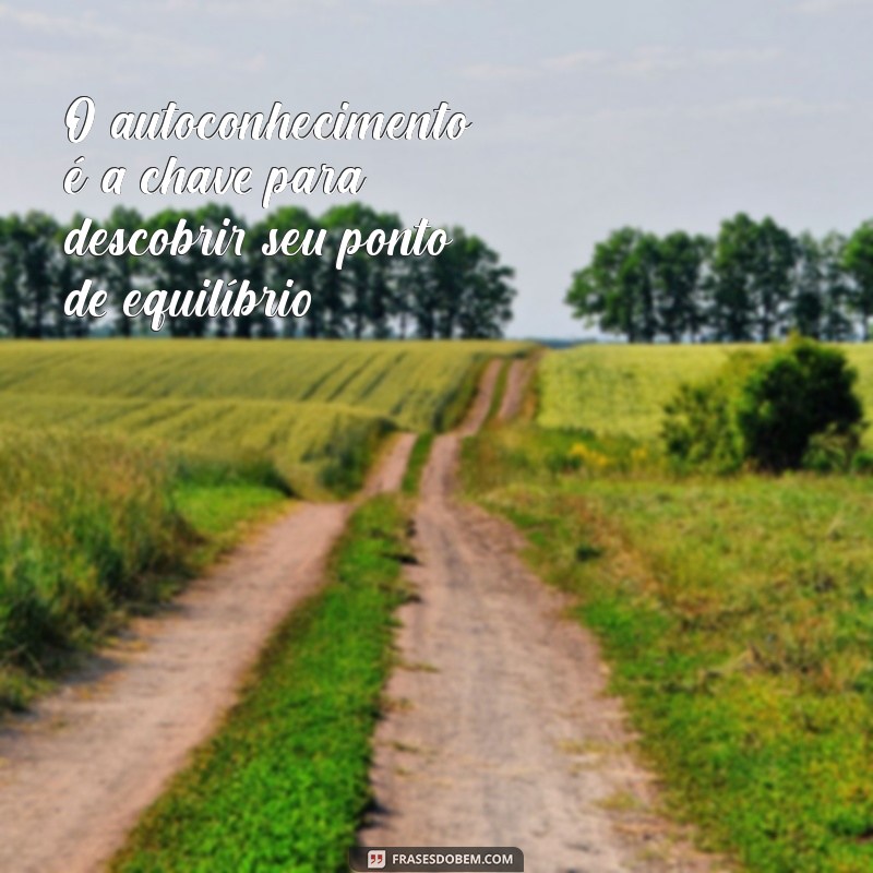 Descubra o Ponto de Equilíbrio: Frases Inspiradoras para Reflexão e Motivação 