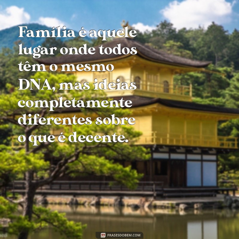 20 Frases Engraçadas sobre Família que Vão Fazer Você Rir 