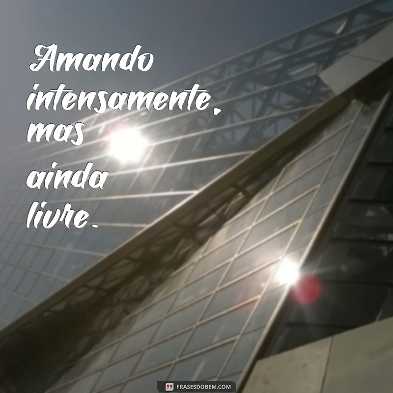 frases estado civil Amando intensamente, mas ainda livre.