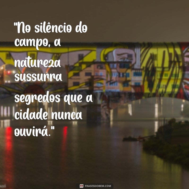 frases sobre campo natureza 