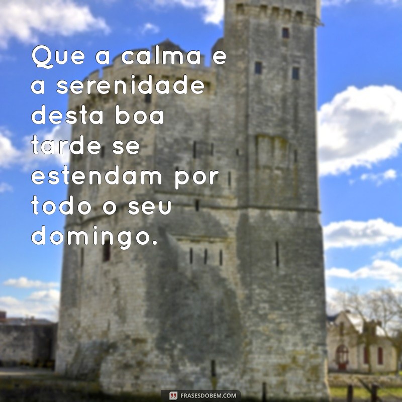 Mensagens Inspiradoras de Boa Tarde e Bom Domingo para Compartilhar 