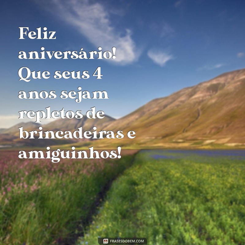 Mensagens Emocionantes de Aniversário para Neta de 4 Anos: Celebre com Amor! 