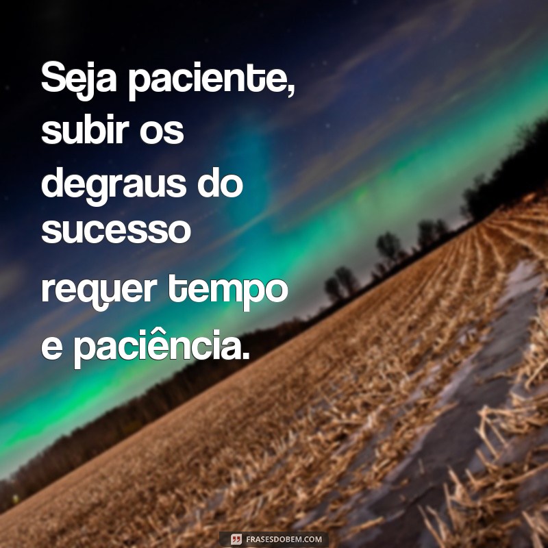 Descubra as melhores frases motivacionais para subir os degraus do sucesso 