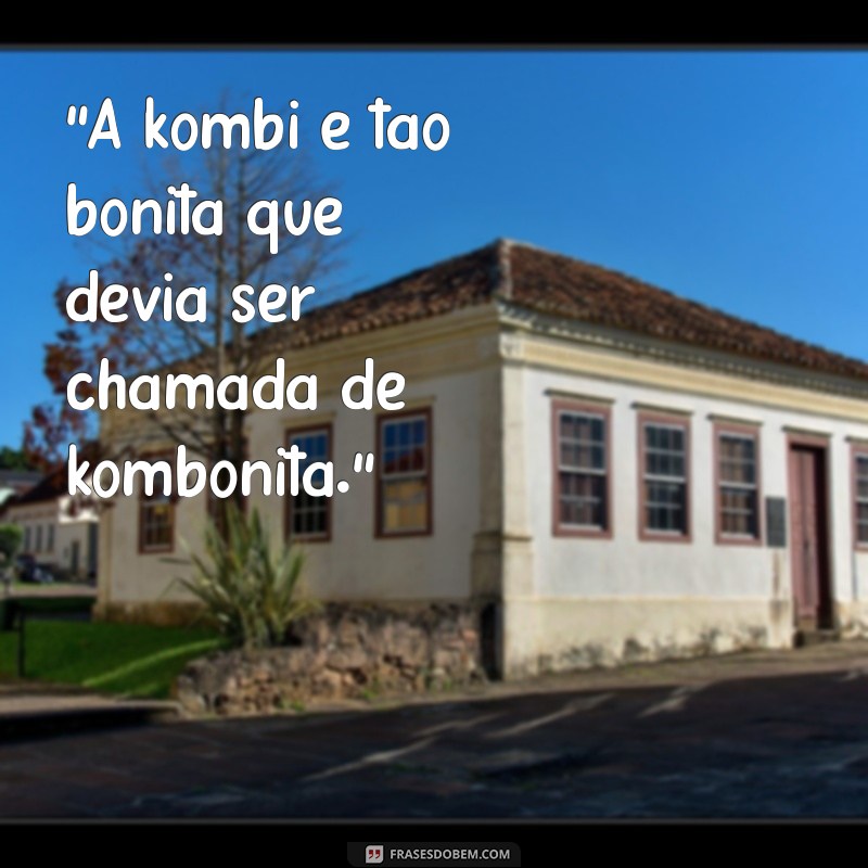 frases engraçadas de kombi 