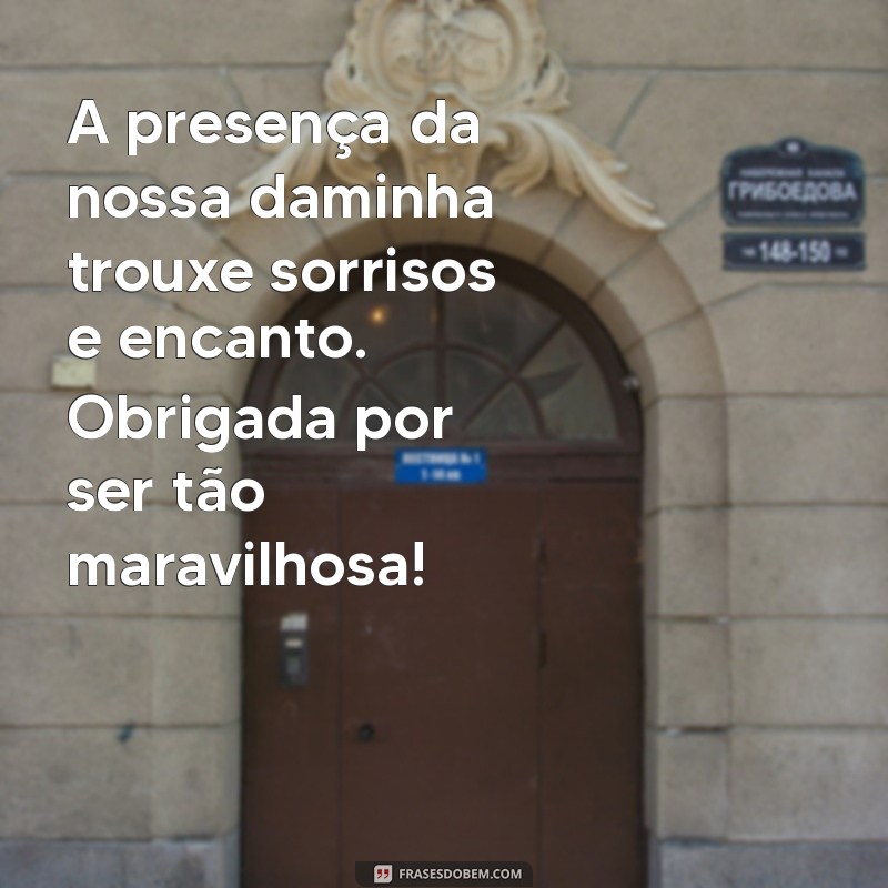 Mensagem Especial de Agradecimento para Daminhas: Como Expressar sua Gratidão 