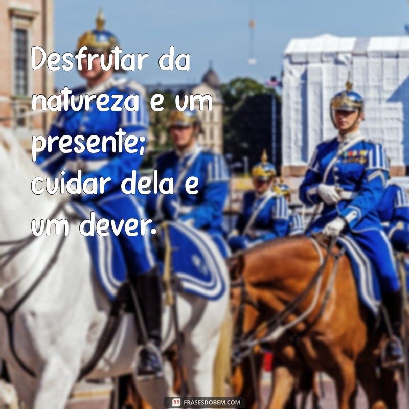 Frases Motivacionais para Inspirar a Preservação do Meio Ambiente 