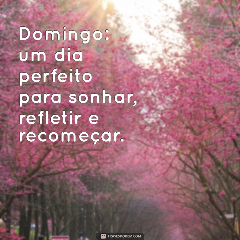 Frases Inspiradoras para Encerrar seu Domingo com Reflexão e Positividade 