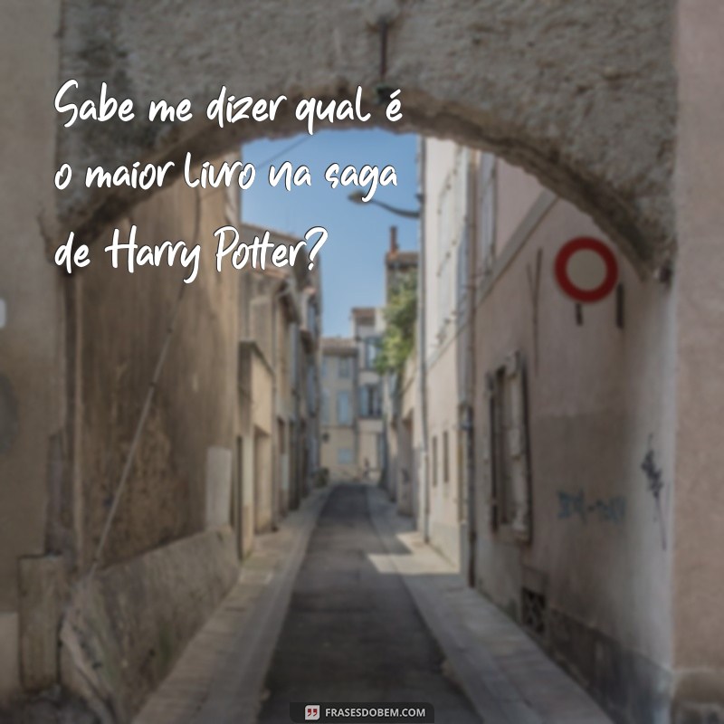 Descubra Qual é o Maior Livro da Saga Harry Potter 