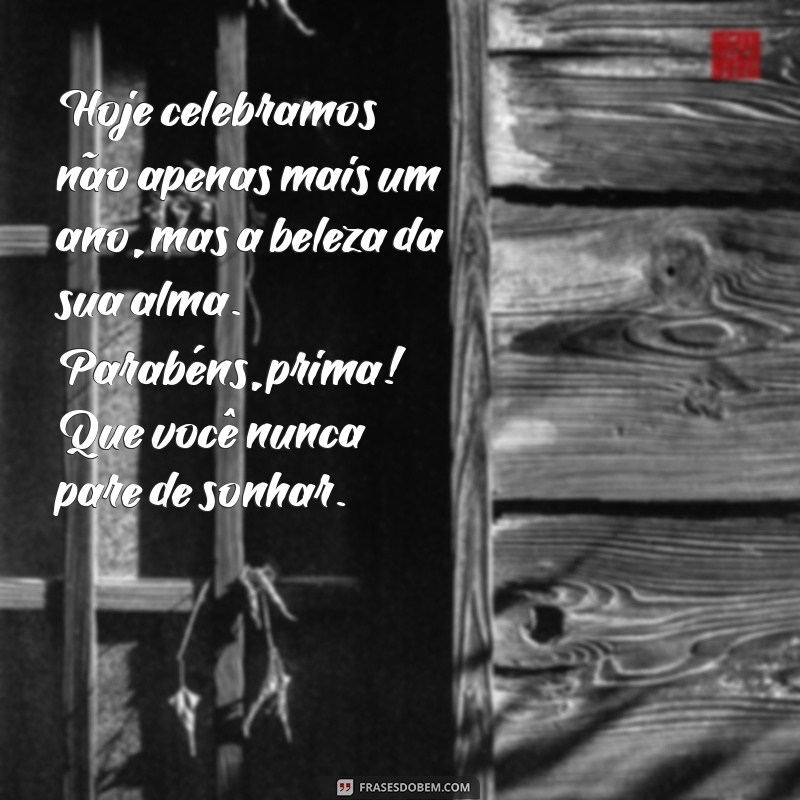 Mensagens Emocionantes de Aniversário para Prima: Surpreenda com Palavras que Tocam o Coração 