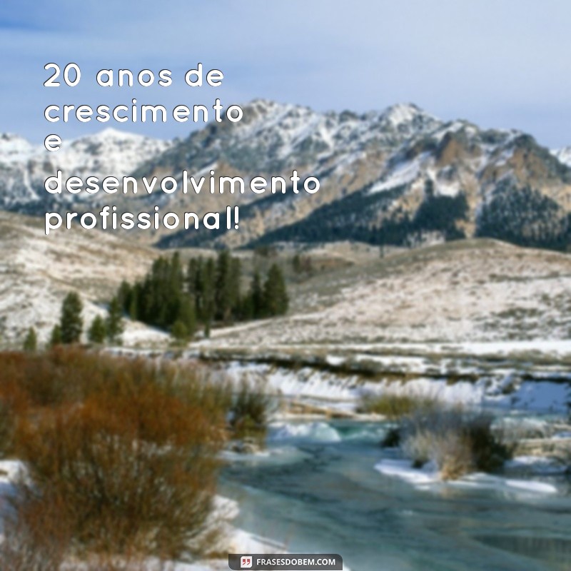 20 Anos de Sucesso: Celebrando Duas Décadas de Conquistas na Empresa 