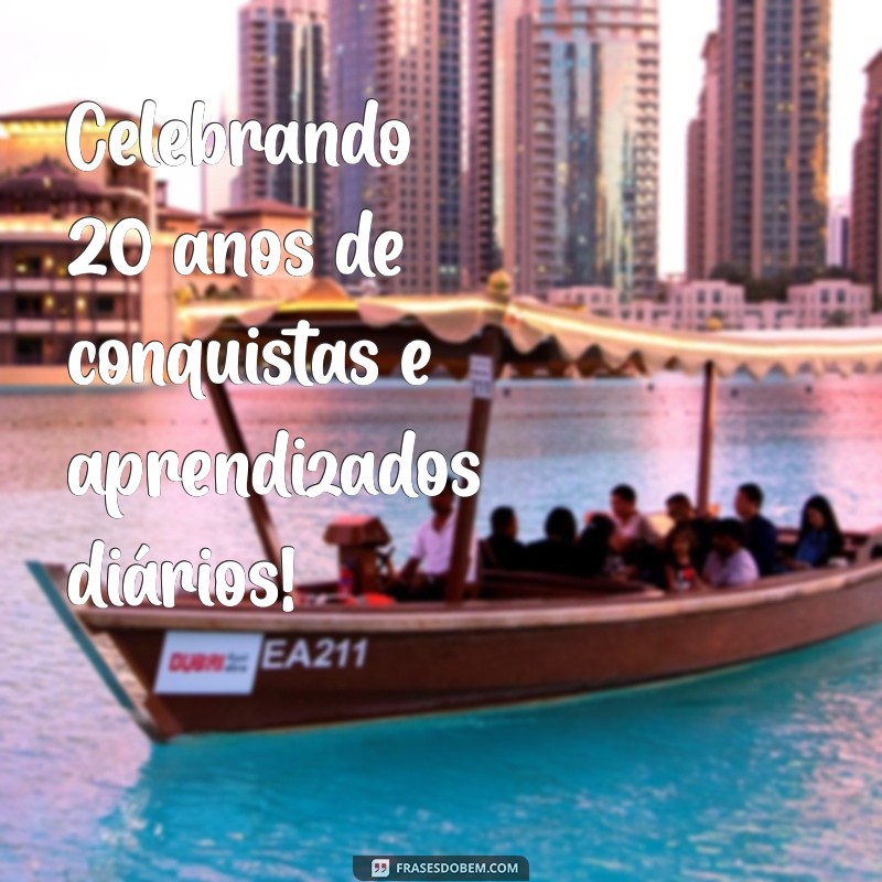 20 Anos de Sucesso: Celebrando Duas Décadas de Conquistas na Empresa 