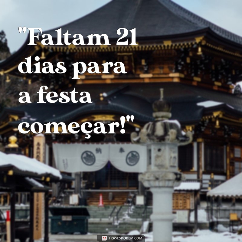 frases para contagem regressiva de aniversário 