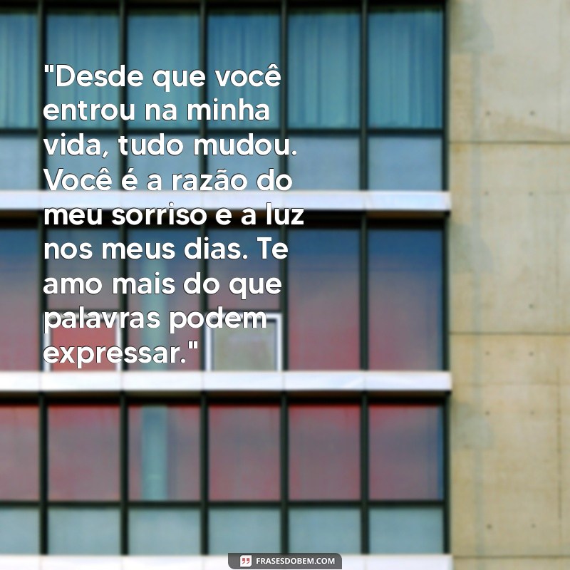 texto para namorada se emocionar 