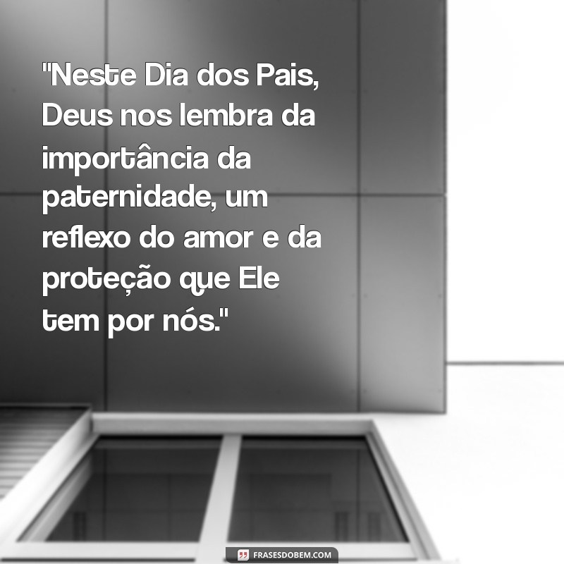 mensagem de deus para o dia dos pais 