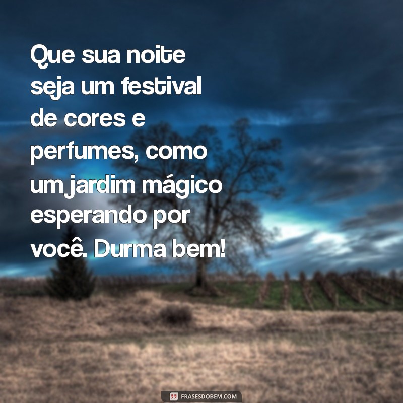 Descubra Mensagens de Boa Noite Inspiradas no Jardim Secreto 