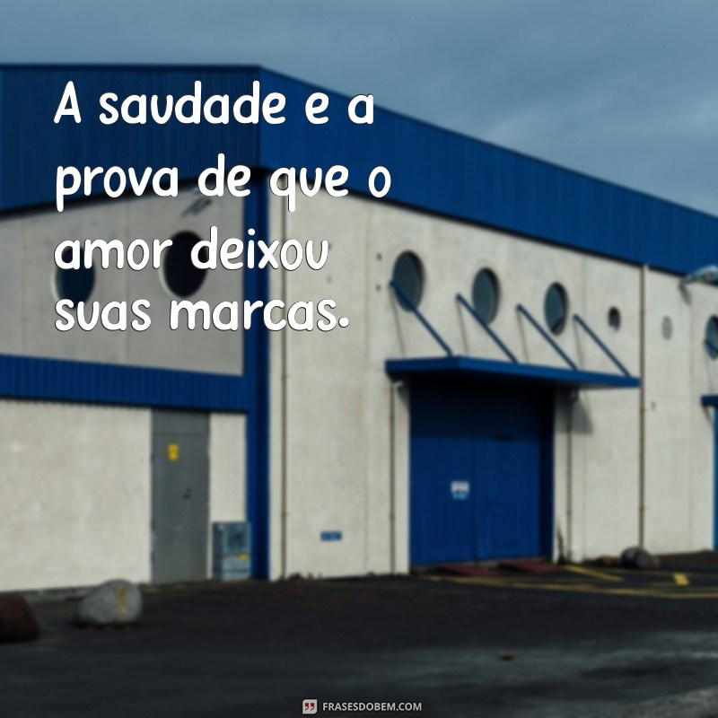 status de saudades do meu amor A saudade é a prova de que o amor deixou suas marcas.