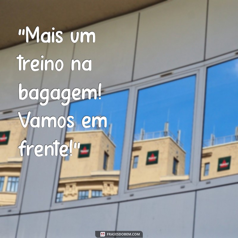 mensagem de treino concluído