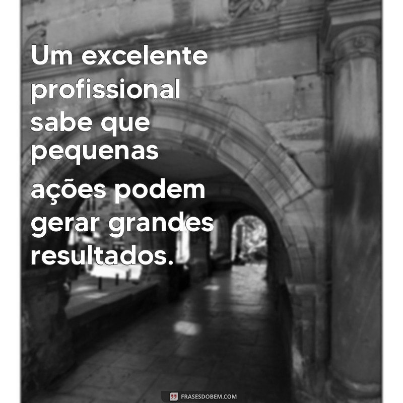 Frases Inspiradoras para Reconhecer um Excelente Profissional 