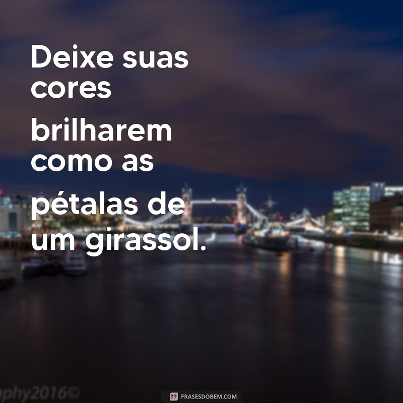 Frases Inspiradoras para Acompanhar Suas Fotos de Girassol 