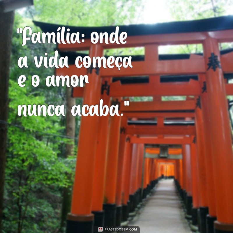 frases para foto com familia 