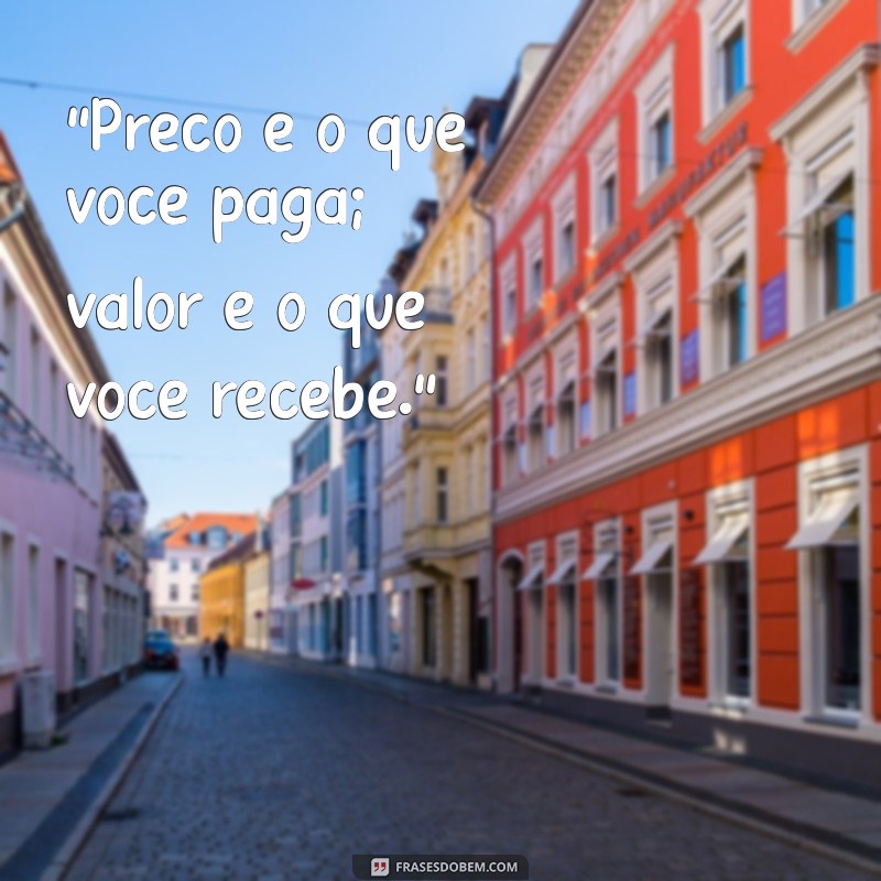 valor e preco 