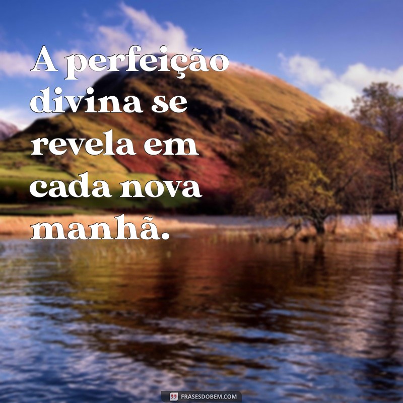 Frases Inspiradoras: Tudo que Deus Faz é Perfeito - Reflexões de Fé 