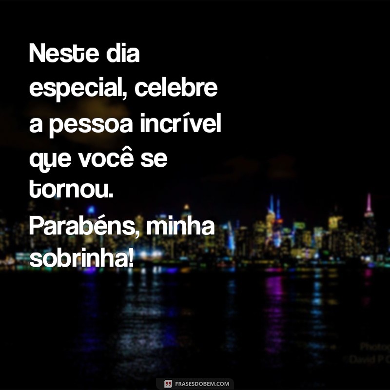 Mensagens Especiais de Aniversário para Sobrinha do Coração: Celebre com Amor! 