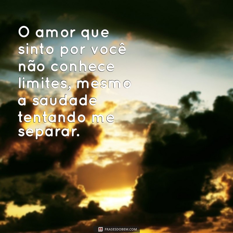 Frases Emocionantes de Saudade do Meu Amor: Expresse Seus Sentimentos 