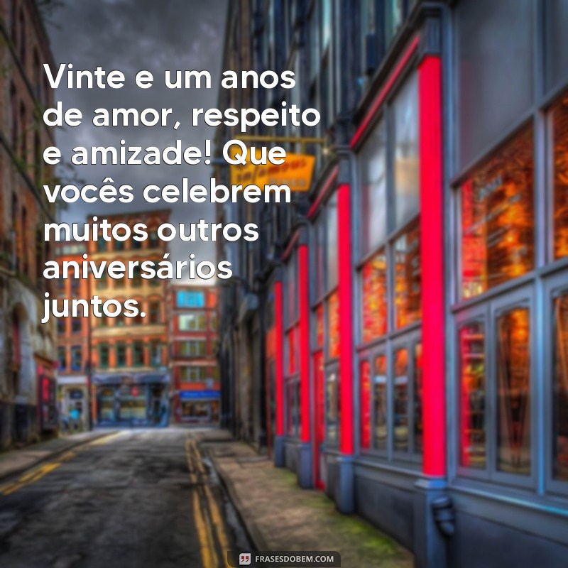 Mensagens Inspiradoras para Celebrar 21 Anos de Casamento 