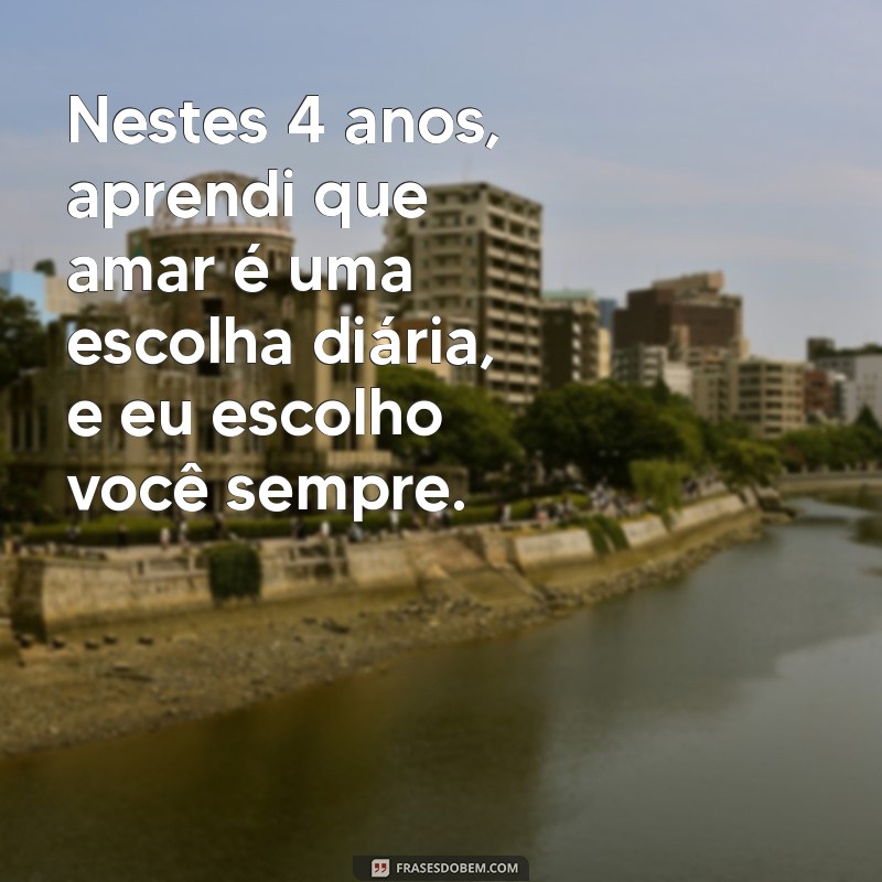 Frases Inspiradoras para Celebrar 4 Anos de Casamento 