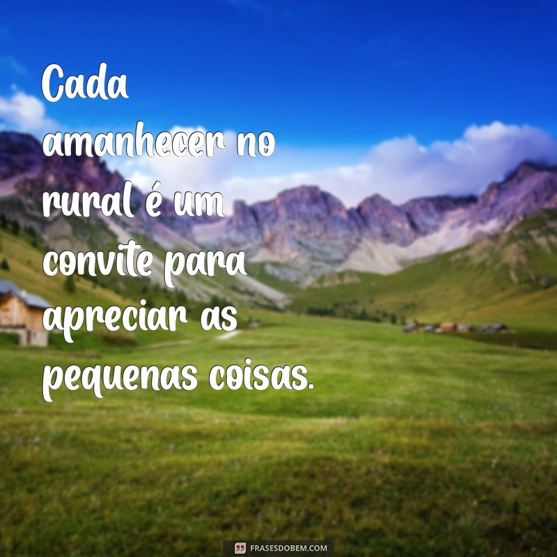 Descubra Inspirações: Frases Encantadoras sobre o Campo Rural 