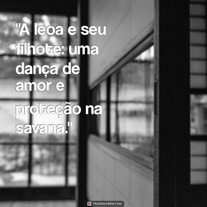 leoa e filhote frases 