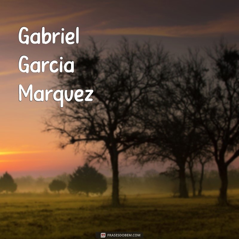 nomes de escritores Gabriel García Márquez