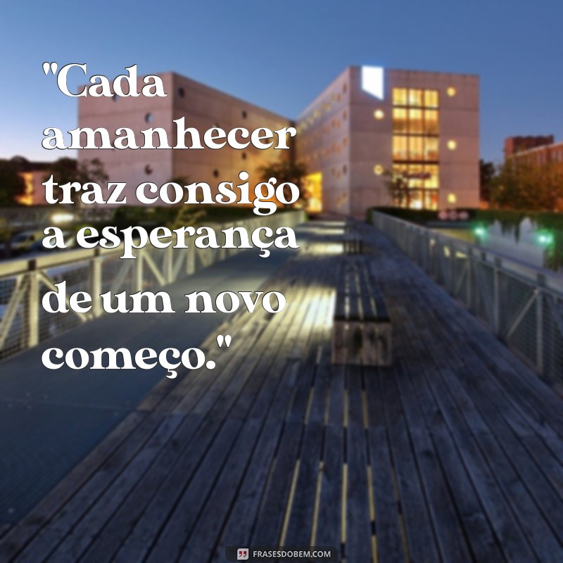 frases sobre o amanhecer 