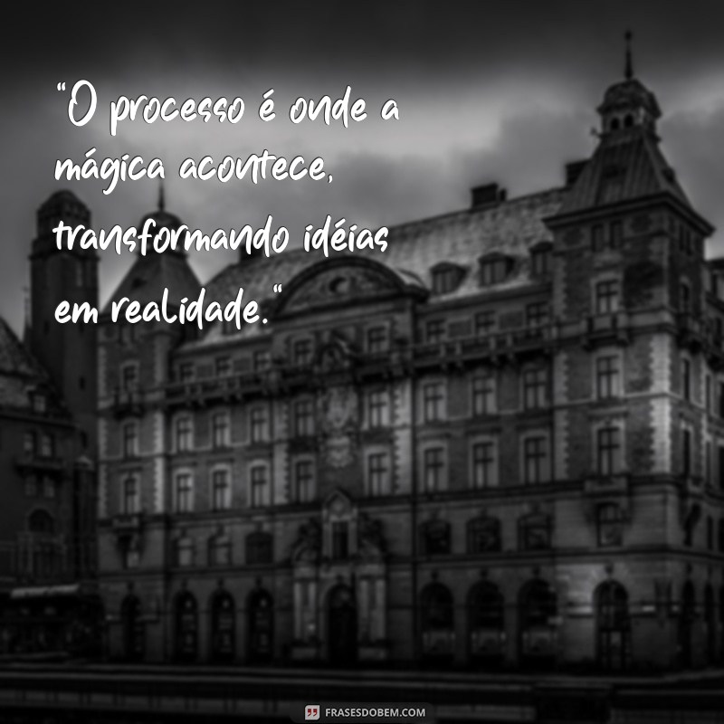 frases sobre processo 