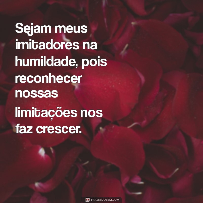 Sejam Meus Imitadores: A Arte de Aprender com os Melhores 