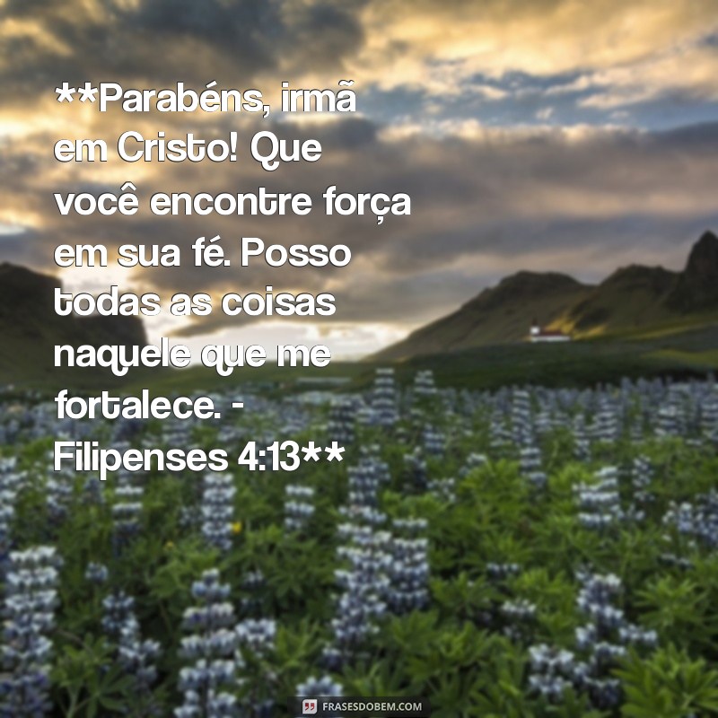 Mensagem de Aniversário para Irmã em Cristo: Inspirando com Versículos Bíblicos 