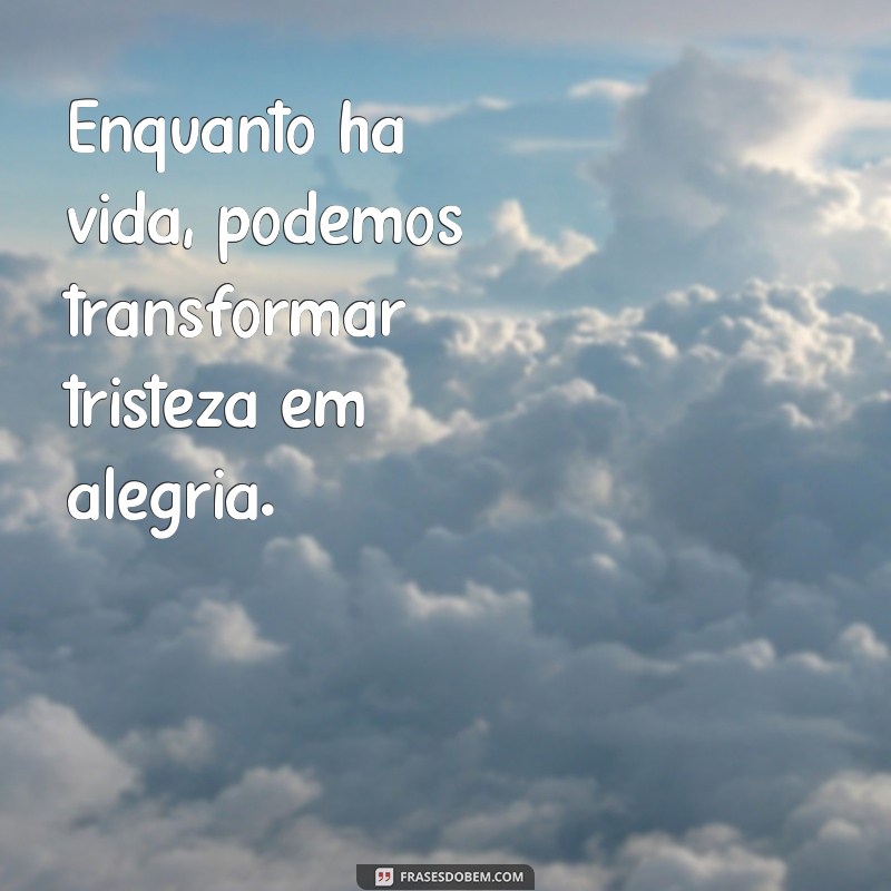 Frases Inspiradoras: Enquanto Há Vida, Há Esperança 