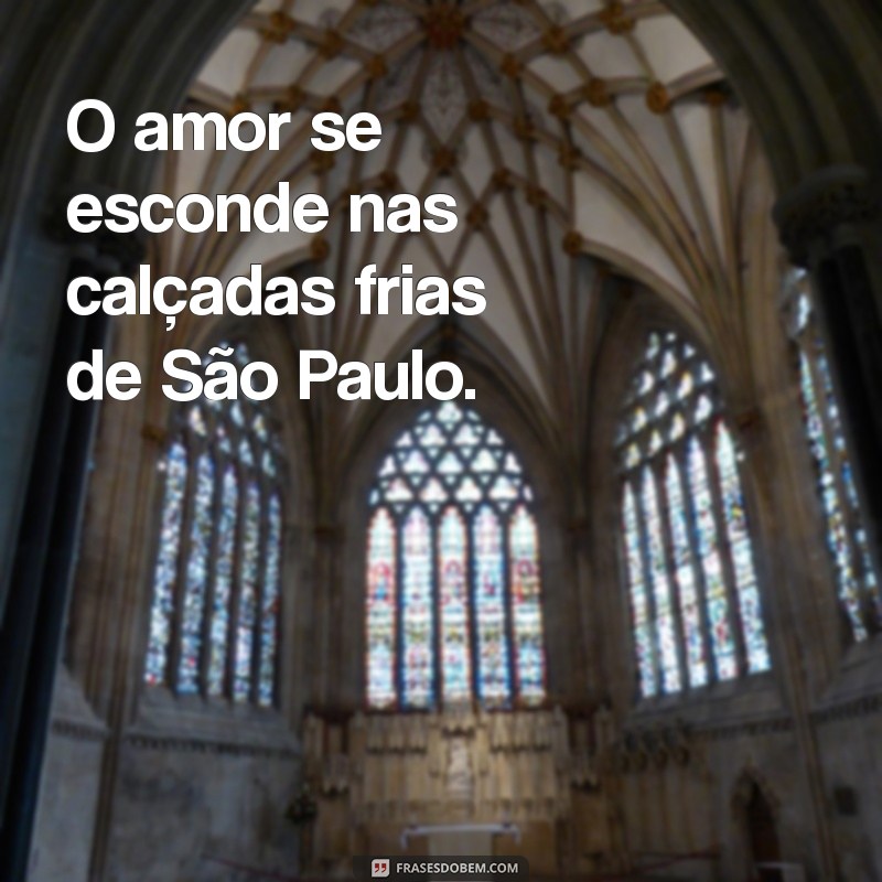 letra de criolo não existe amor em sp O amor se esconde nas calçadas frias de São Paulo.