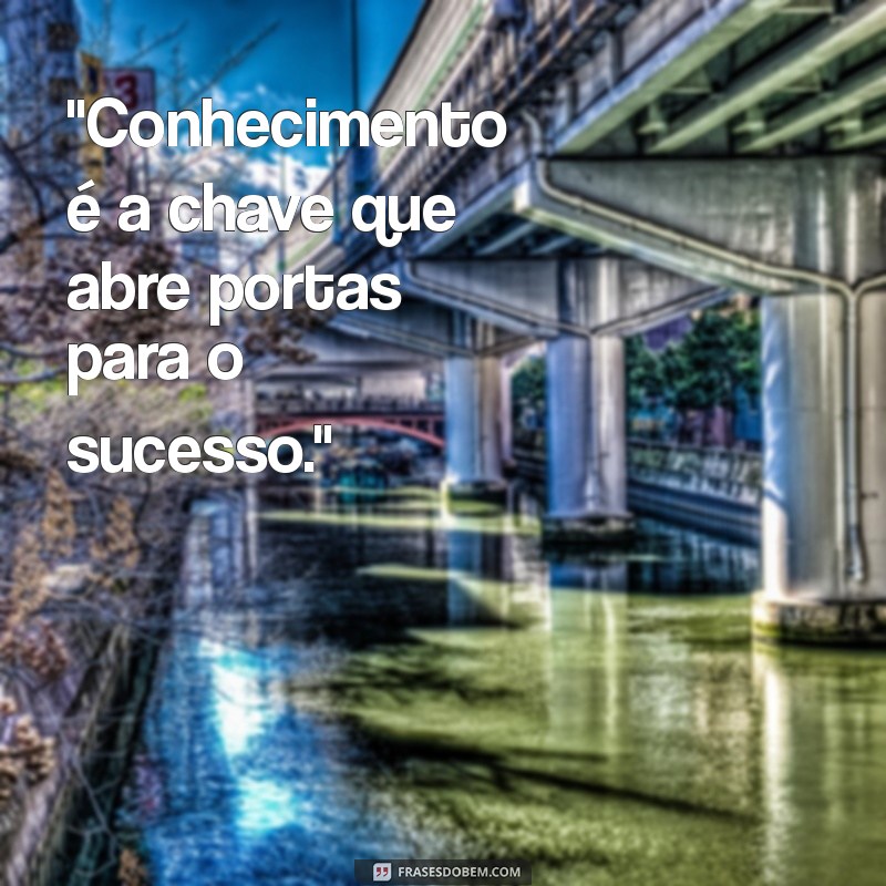 frases conhecimento é poder 