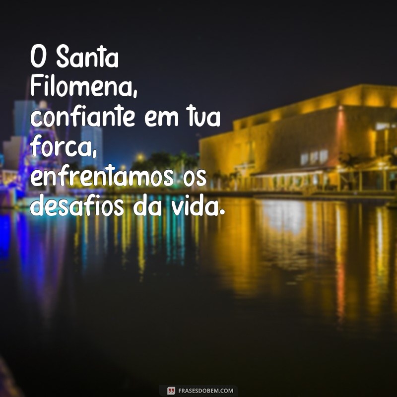 Descubra as mais belas frases de inspiração de Santa Filomena 