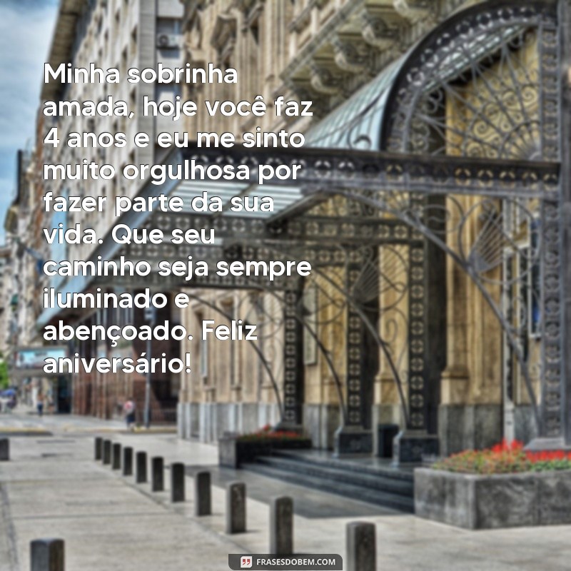 Encante sua sobrinha de 4 anos com as melhores frases de aniversário 