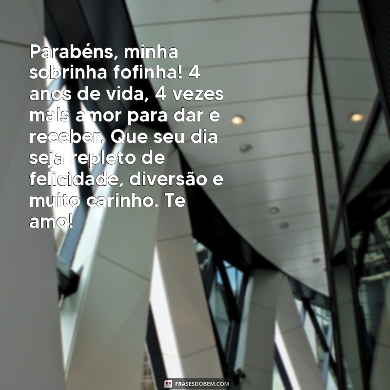 Encante sua sobrinha de 4 anos com as melhores frases de aniversário 