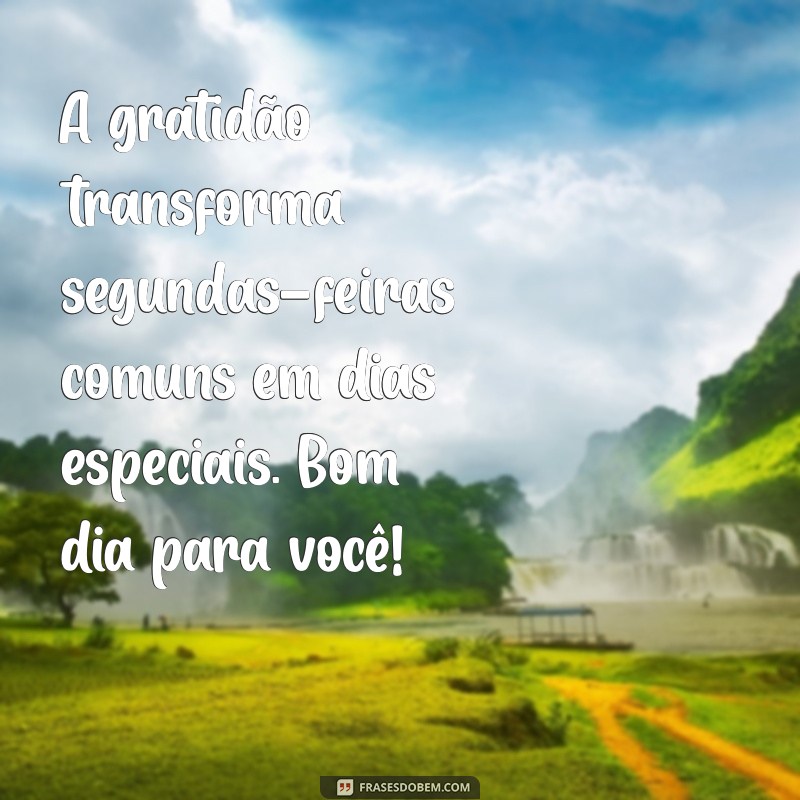 Comece a Semana com Gratidão: Mensagens Inspiradoras de Bom Dia para Segunda-Feira 