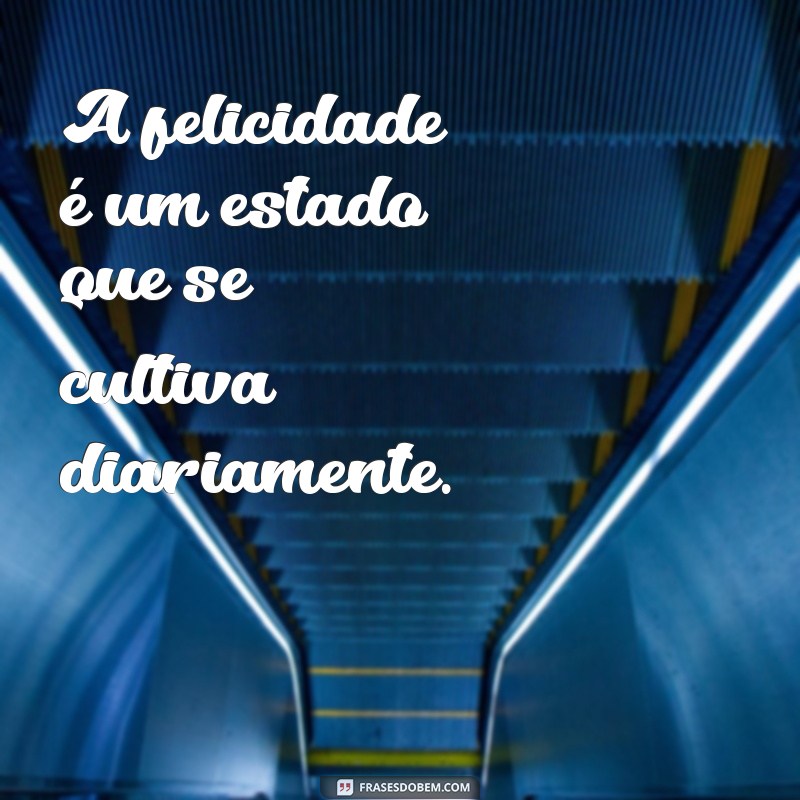 regra 5 A felicidade é um estado que se cultiva diariamente.