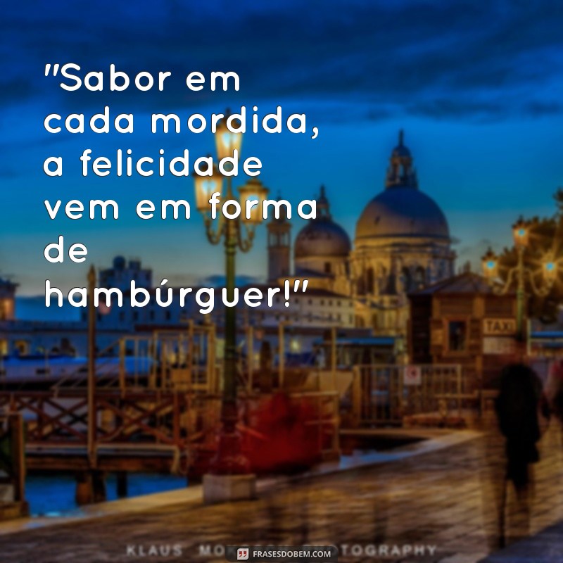 frases de hamburgueria 