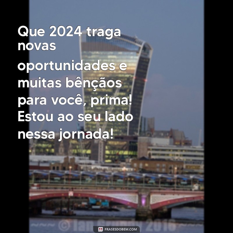 Mensagem Especial de Feliz Ano Novo para sua Prima: Celebre com Amor e Alegria! 