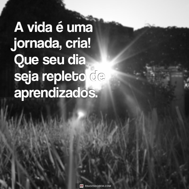 Bom Dia de Cria: Frases Inspiradoras para Começar o Dia com Positividade 