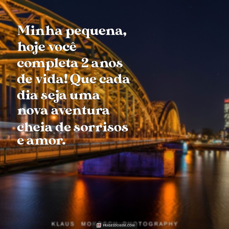 Mensagens Emocionantes de Aniversário para Celebrar os 2 Anos da Sua Filha 